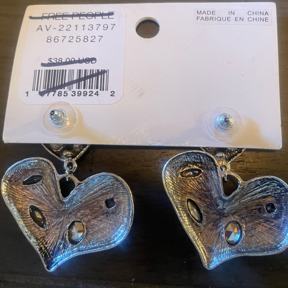 Free People Multicolor Heart Earrings - Picture 7 of 8